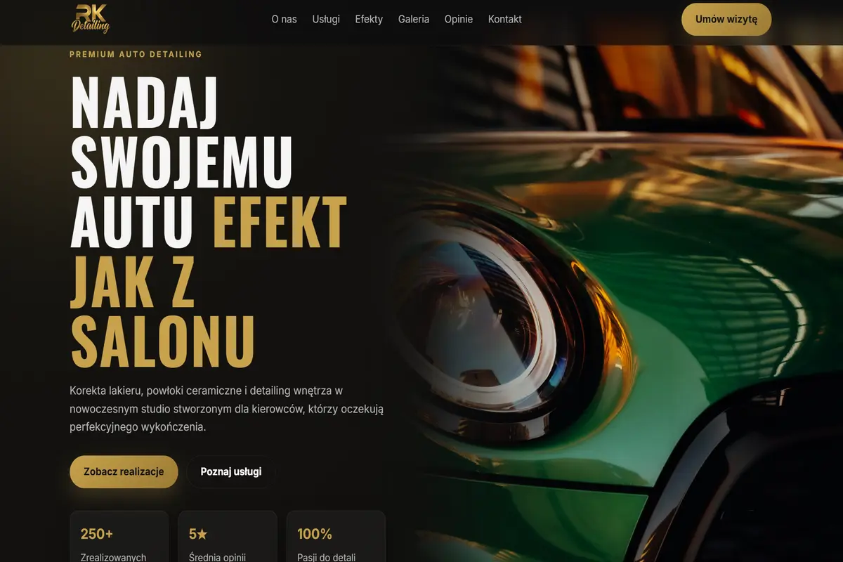 RK Detailing website